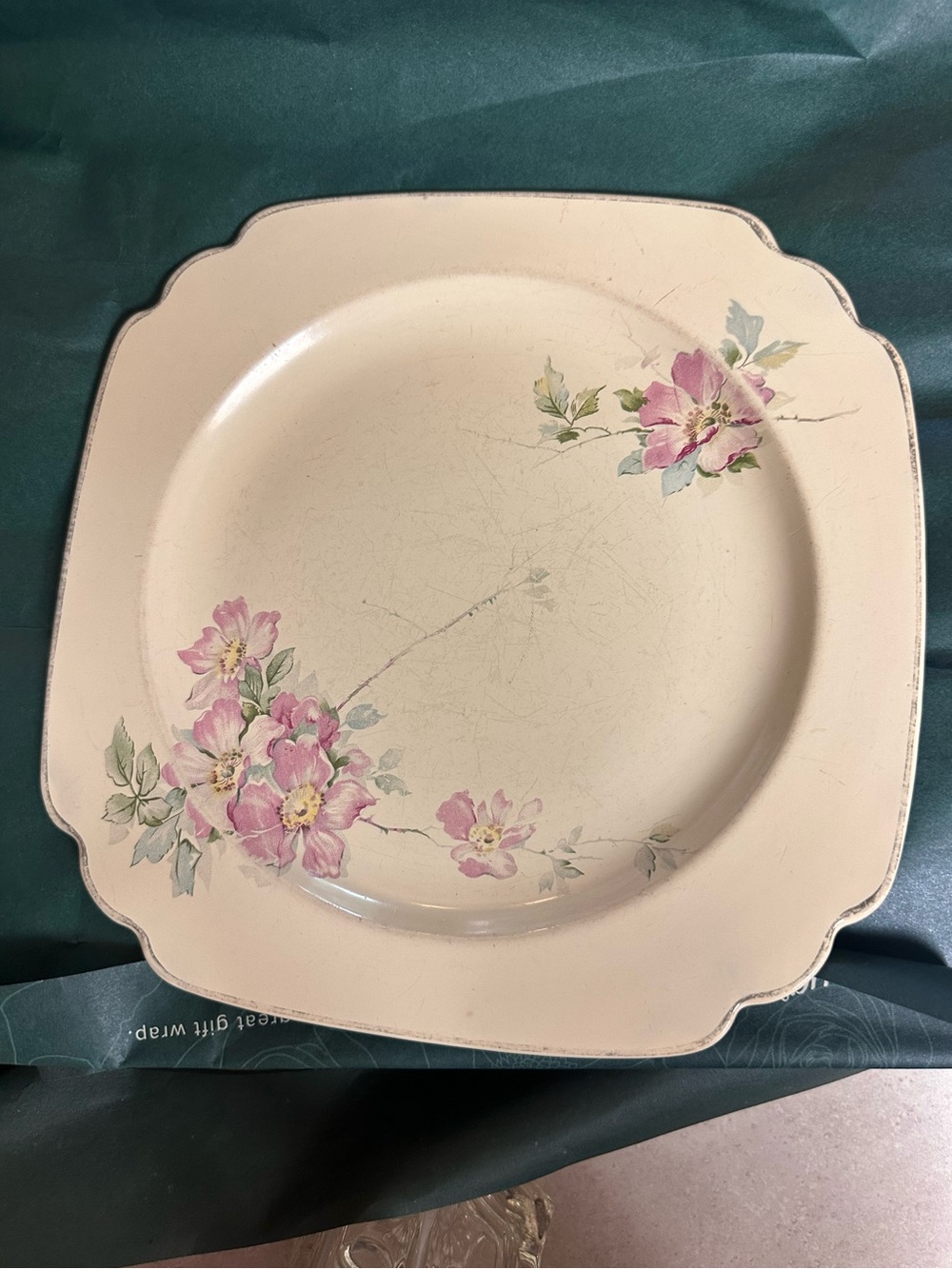Homer Laughlin 9” Briar Rose Dessert Plate